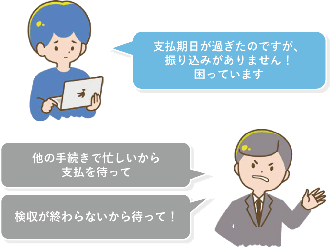 CASE01 発注事業者の支払が遅い